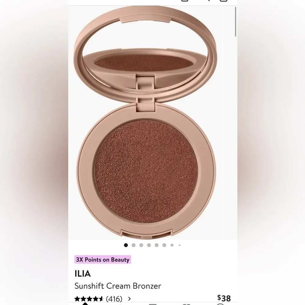 Ilia sunshine cream bronzer bask 99% full